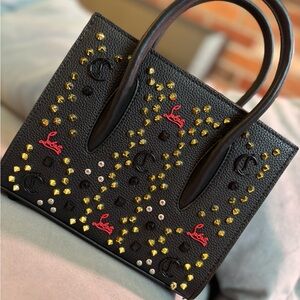 Luxury Black and Red Tote Bag